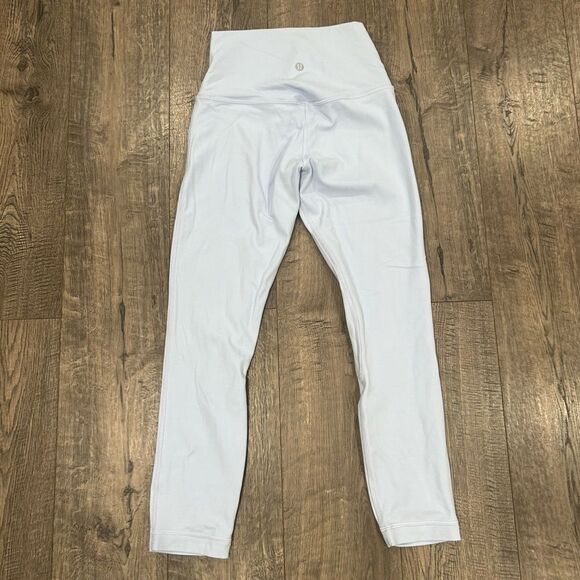 LuluLemon leggings size 4, gently used, light blue color - Picture 3 of 6